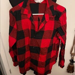 Old Navy Red and Black Buffalo Plaid Shirt